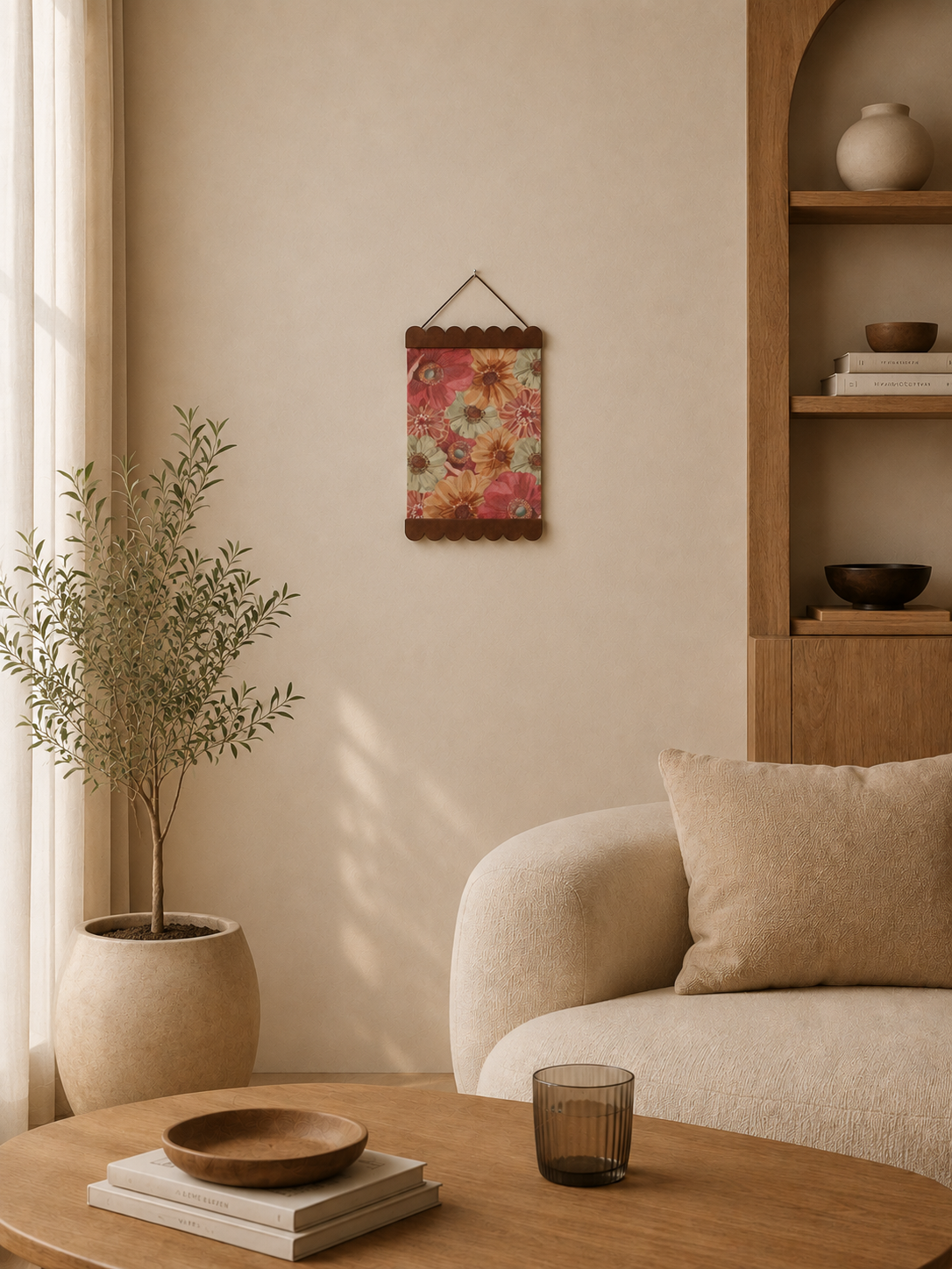 porte-affiche Marron